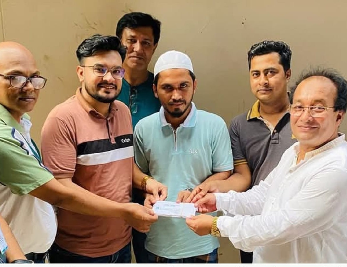 জুলাই আন্দোলনে গুলিবিদ্ধ ছাত্রদল নেতার পাশে এম এ হান্নানের মানবকল্যাণ ট্রাস্ট