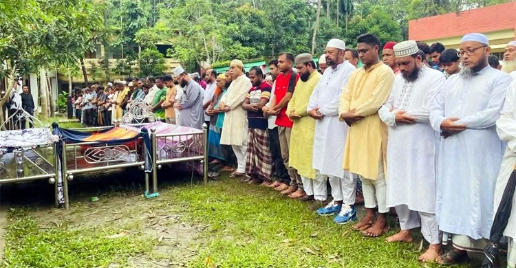 চোখের জলে ৭ জনের শেষ বিদায়