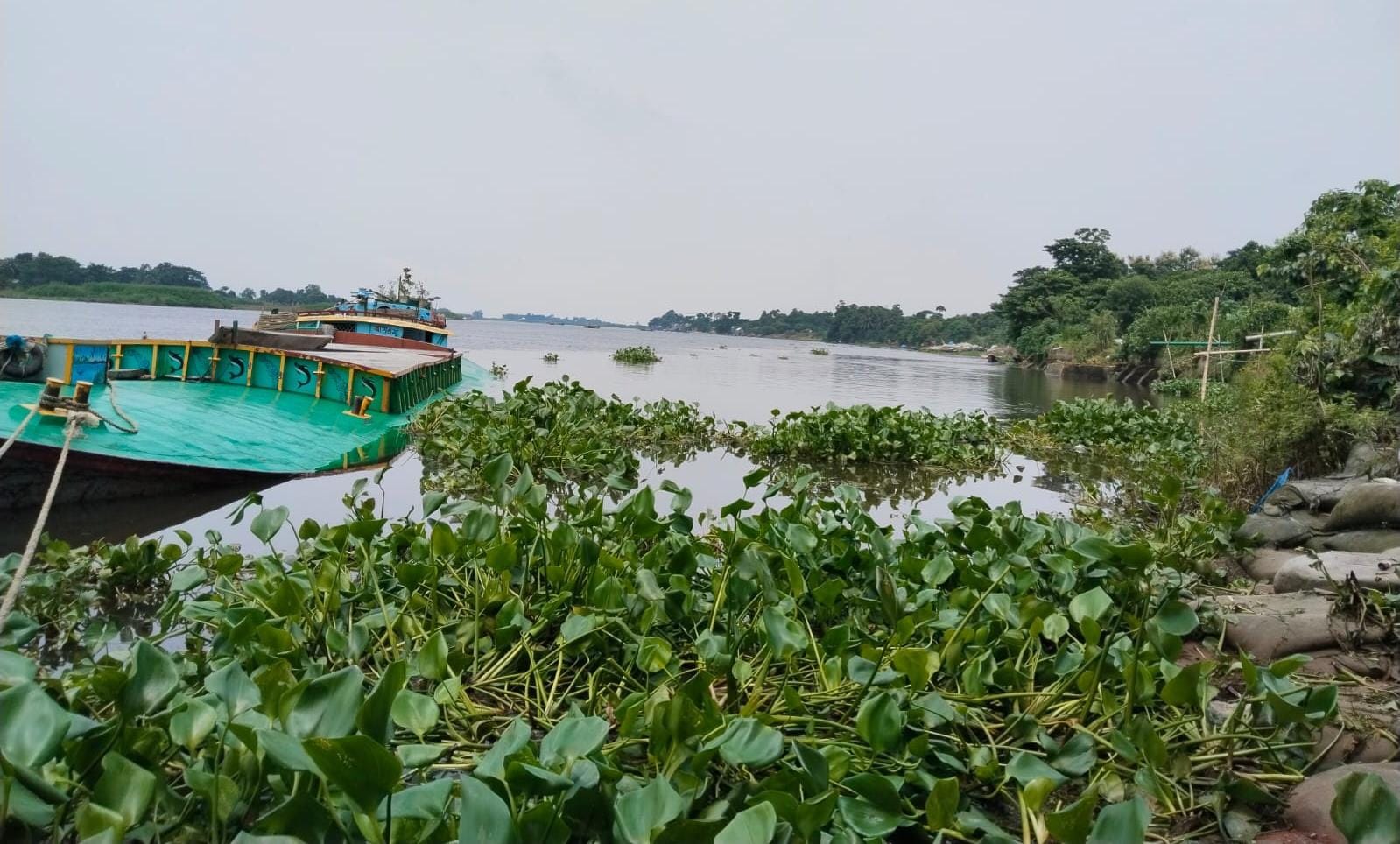 ধনাগোদা নদীর ভয়াল রূপ! হুমকিতে বেড়িবাঁধের বড়ো স্থান