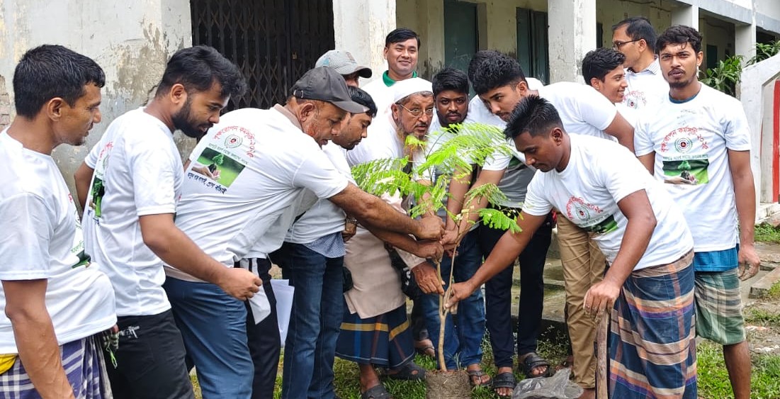 কহলথুড়ি আদর্শ সমাজকল্যাণ সংঘের  বৃক্ষরোপণ কর্মসূচি