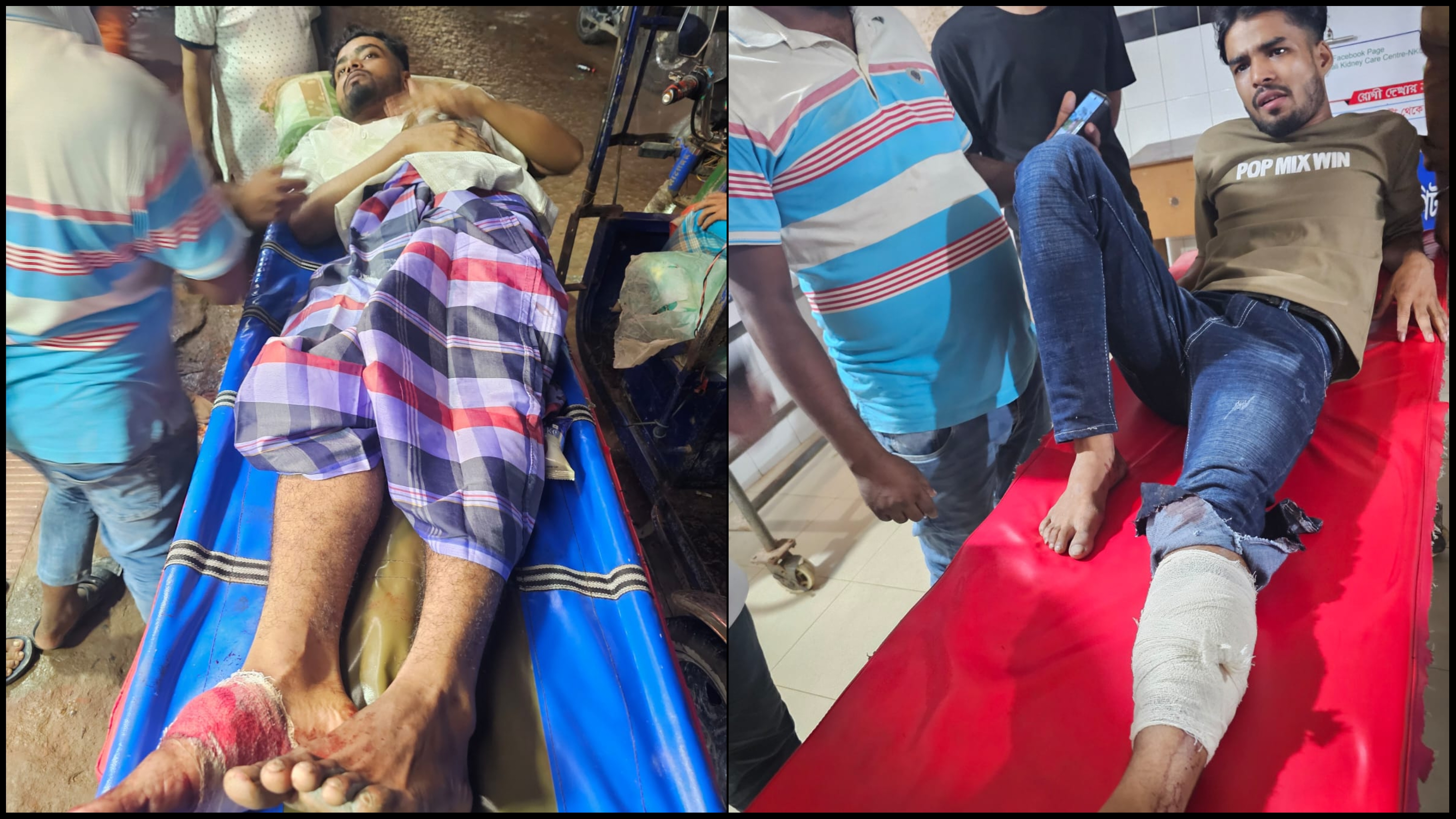 খেলা দেখা নিয়ে দ্বন্দ্ব : নোয়াখালীতে যুবদল কর্মীর গুলিতে জামায়াতের ২ কর্মী গুলিবিদ্ধ