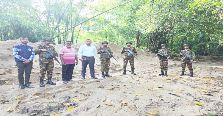 শ্রীমঙ্গলে অবৈধভাবে উত্তোলিত বালু জব্দ