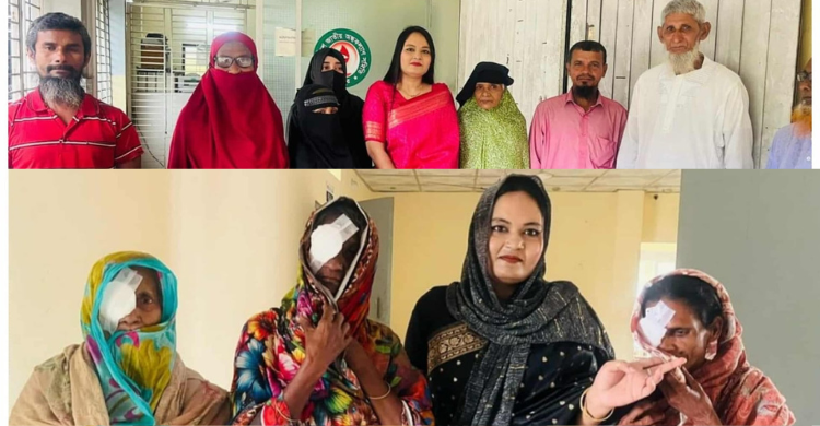 বিজয়ীর উদ্যোগে বিনামূল্যে চোখের ছানি অপারেশন