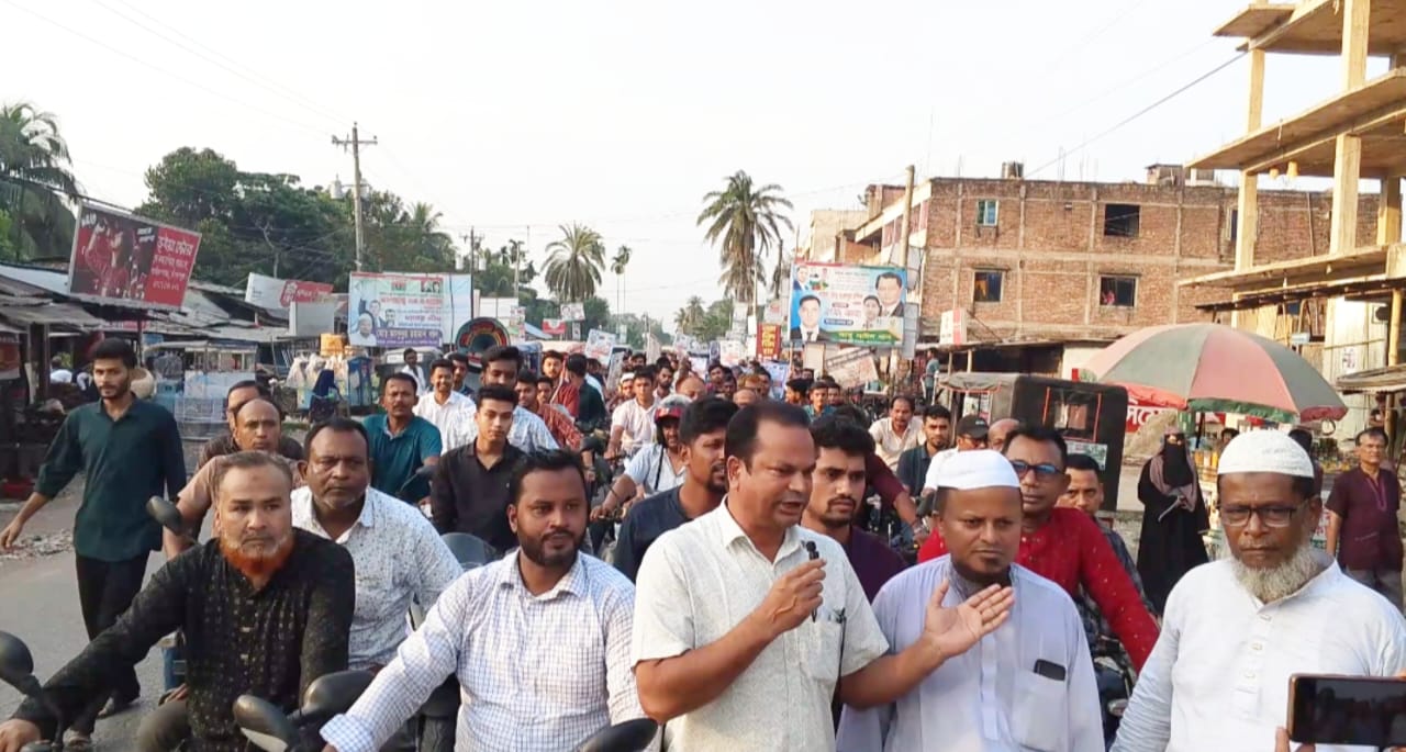 রূপসা দক্ষিণে এমএ হান্নানের সমর্থনে মিছিল ও মোটর শোভাযাত্রা