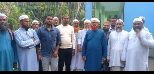 হাইমচরে ডাকাতির শিকার শিক্ষক দম্পতির বাসায় অ্যাড. শাহজাহান মিয়া