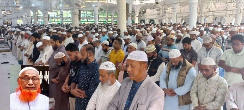 হাজীগঞ্জে সাংবাদিক নয়নের বাবা মুসলিম খানের দাফন সম্পন্ন