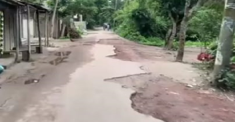 ২০ বছর ধরে যে সড়কে বেহাল দশা!