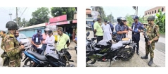 চাঁদপুরে যৌথবাহিনীর ভ্রাম্যমাণ চেকপোস্ট