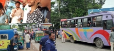 সড়ক দুর্ঘটনা রোধে মতলবের তিন বাস সার্ভিসে ছাত্র-জনতার অভিযান