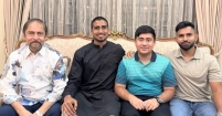 জাতীয় দলের ক্রিকেটার শামিম পাটোয়ারী’র সঙ্গে ফাইয়াজ সাহাবুদ্দিনের সৌজন্য সাক্ষাৎ