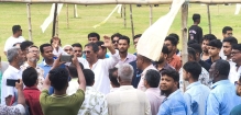 চাঁদপুর সরকারি কলেজ মাঠ পরিদর্শন করেন শেখ ফরিদ আহমেদ মানিক