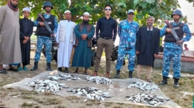 মেঘনায় অভিযান : ১১০ কেজি জাটকা গেলো এতিমখানায়