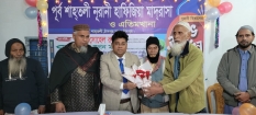 পূর্ব শাহতলী হাফিজিয়া মাদরাসার উদ্যোগে প্রেসক্লাব সভাপতিকে সংবর্ধনা ও  নূরানী বিভাগ উদ্বোধন