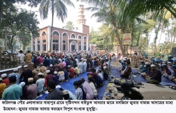 ফরিদগঞ্জে দৃষ্টিনন্দন মসজিদ উদ্বোধন করলেন বায়তুল মোকাররম মসজিদের পেশ ইমাম