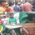 শ্রীনগর-দোহার সড়কে বেপরোয়া ট্রাকের ধাক্কায় কুরিয়ার ভ্যান দুমড়েমুচড়ে আহত ১