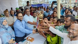 আউটার স্টেডিয়ামে প্রাথমিক বিদ্যালয় গোল্ডকাপ ফুটবল টুর্নামেন্টের জেলা  পর্যায়ের ফাইনাল