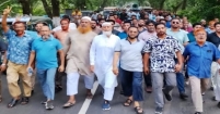 আওয়ামী লীগের প্রতিষ্ঠাবার্ষিকী  ঘিরে নাশকতার আশঙ্কায়  শাহমাহমুদপুরে বিএনপি ও অঙ্গ সংগঠনের  মিছিল