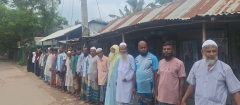 প্রবাসীর চারশ' গ্রাম স্বর্ণ আত্মসাতের ঘটনায় কচুয়ায় মানববন্ধন ও সমাবেশ