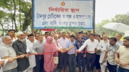 প্রকল্পের সাইনবোর্ড স্থাপন কাজ উদ্বোধন করলেন শেখ ফরিদ আহম্মেদ মানিক এমপি