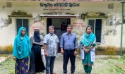 হাইমচরে কমিউনিটি ক্লিনিক কার্যক্রম পরিদর্শনে উপজেলা স্বাস্থ্য কর্মকর্তা ডা. মাহমুদুন নবী