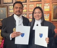 উম্মে হানী উপা-ওমর ফারুক অনিক দম্পতির ব্যারিস্টার-অ্যাট-ল অর্জন