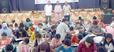 জেলা শিল্পকলা একাডেমিতে শিশু-কিশোর চিত্রাঙ্কন প্রতিযোগিতা
