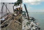 মতলব উত্তরের দশানীতে মেঘনার ভাঙন! স্থানীয়দের মেরামতে শেষ রক্ষা হচ্ছে না